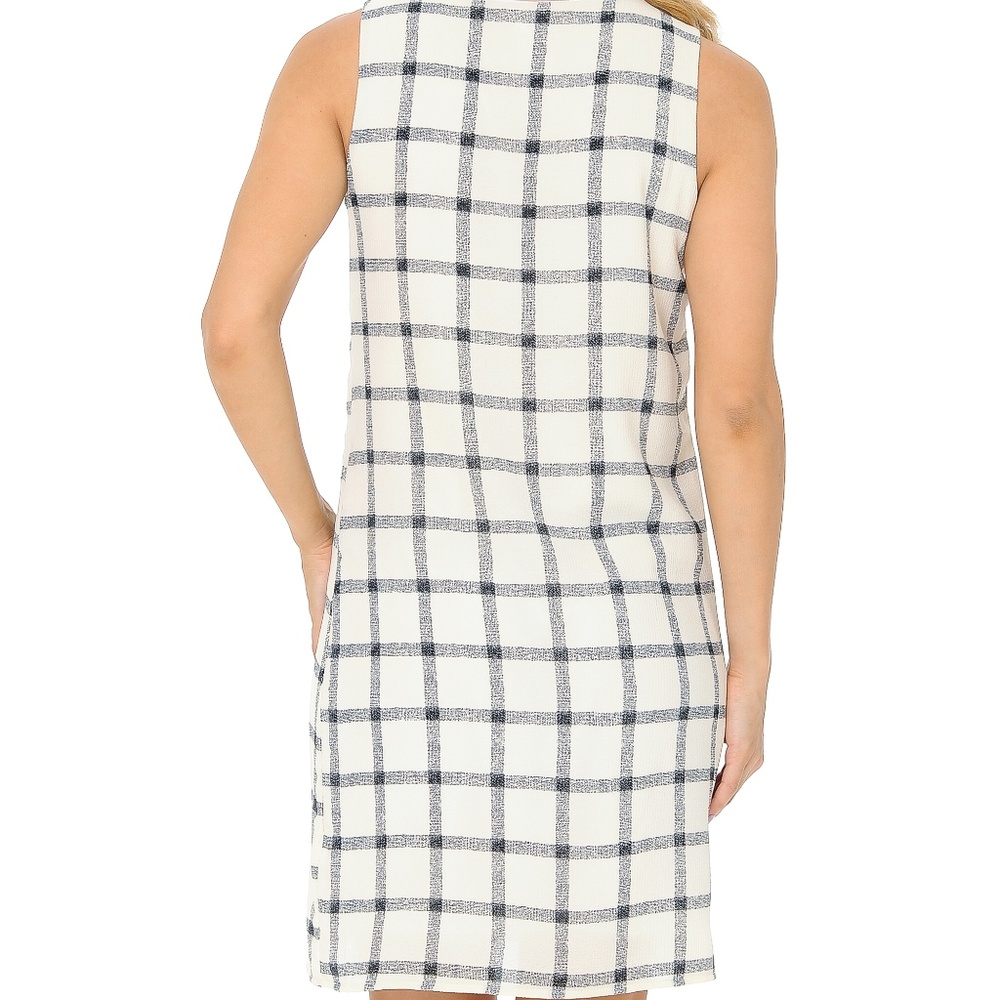 PRINT WOVEN SLEEVELESS DRESS - Picture 4 of 4